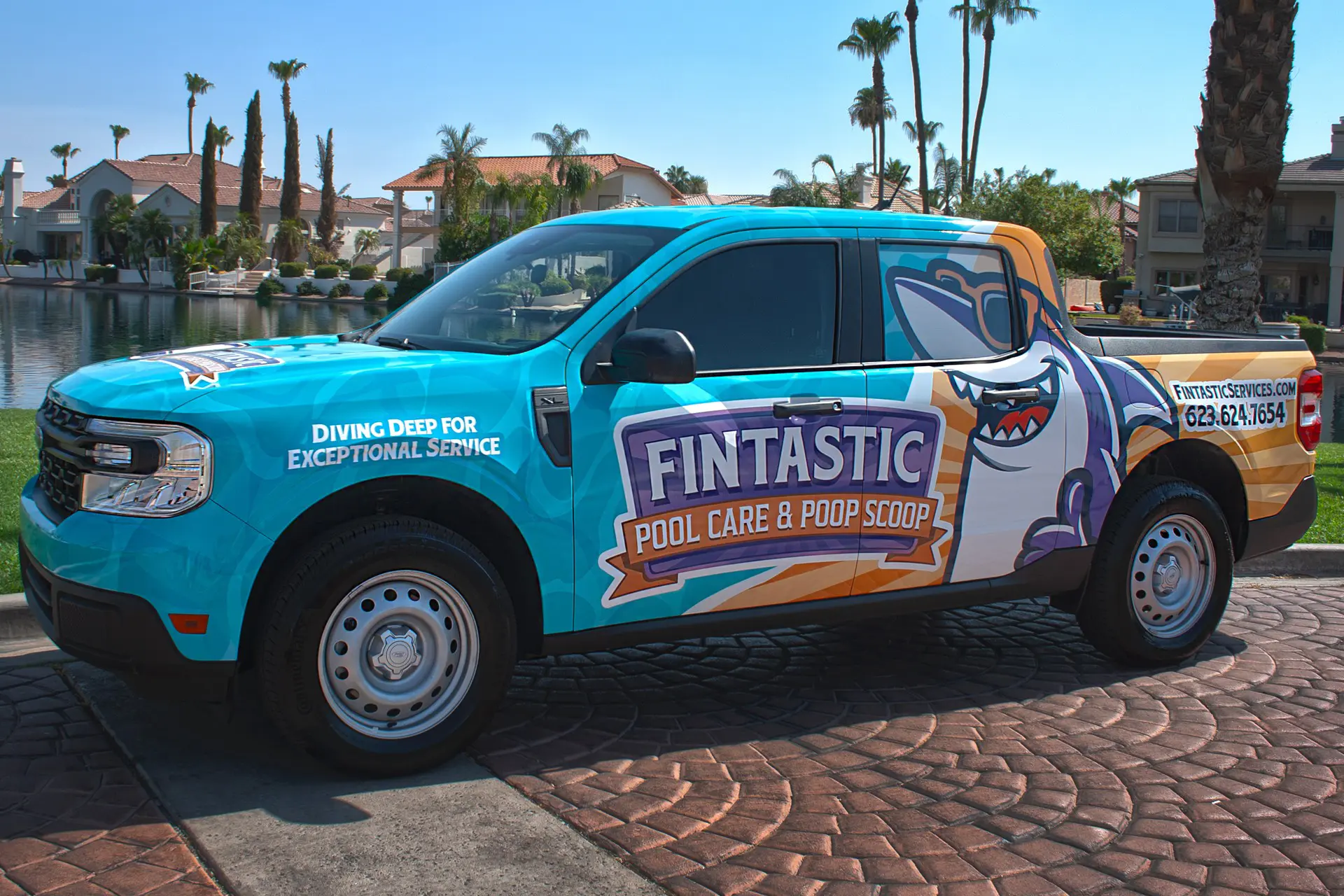Fleet graphics commercial truck wrap Ontario CA